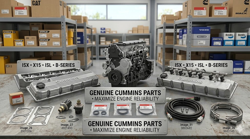 BB Overstock Genuine OEM Cummins Engine Parts & Components Collection Image
