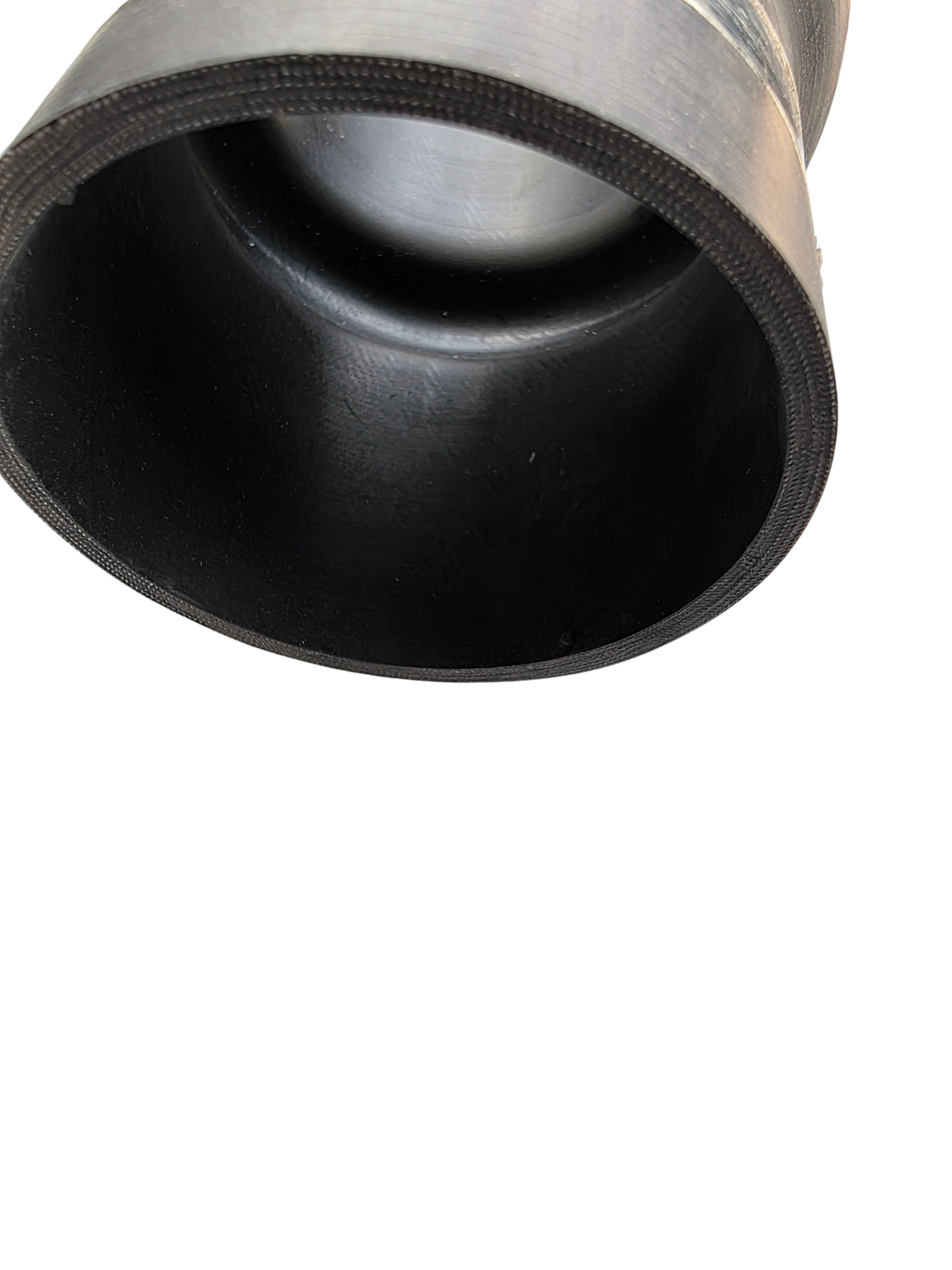 John Deere Genuine Intercooler Air Hose R164193 | 3" ID x 5.5" Length | Fits 8100-8520, 644H/J End View