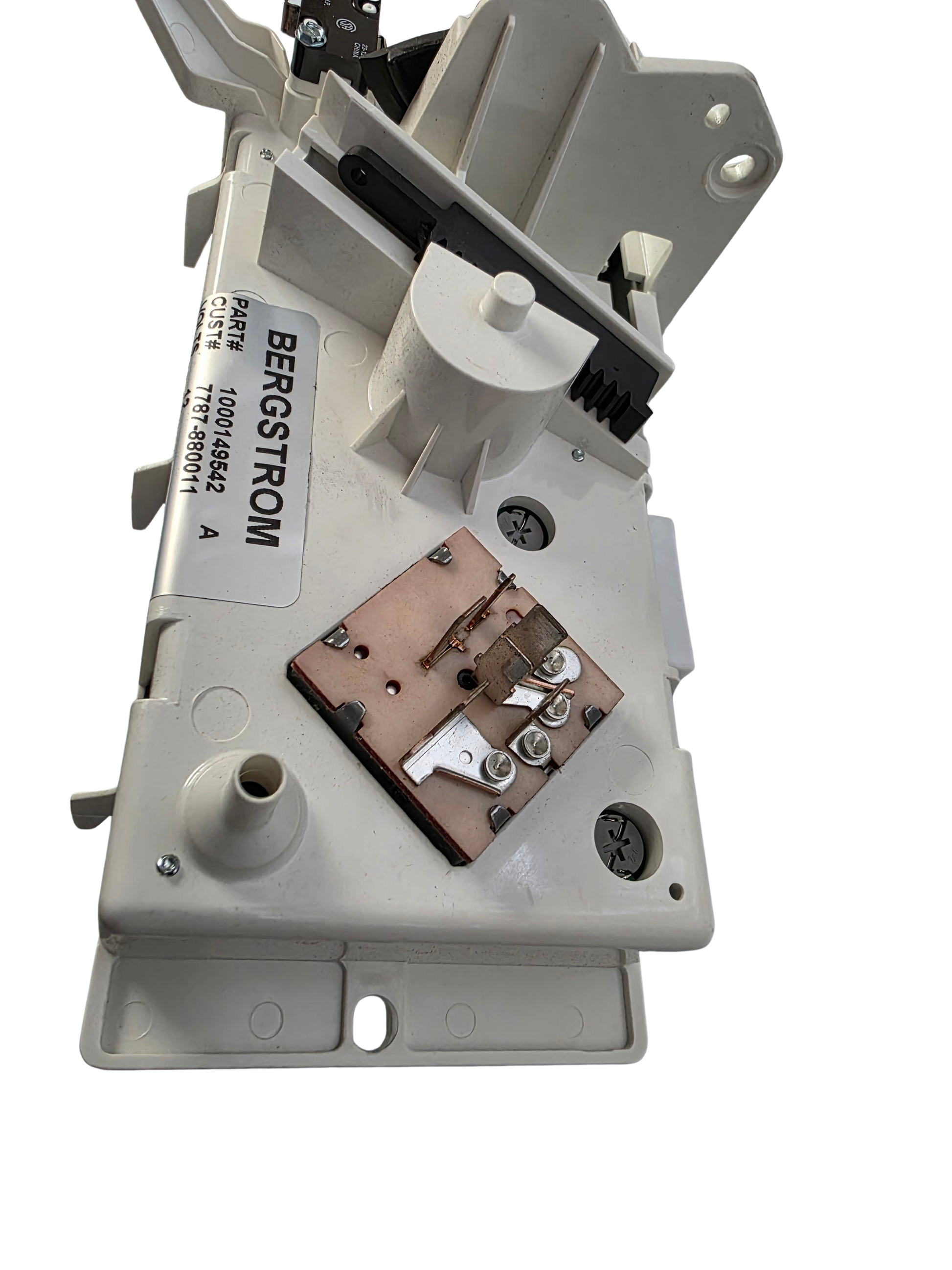 Genuine Mack 7787-880011 HVAC Control Base Assembly | Fits CH, CL, CV, CX Models (2001-2006) Back showing blower switch terminals