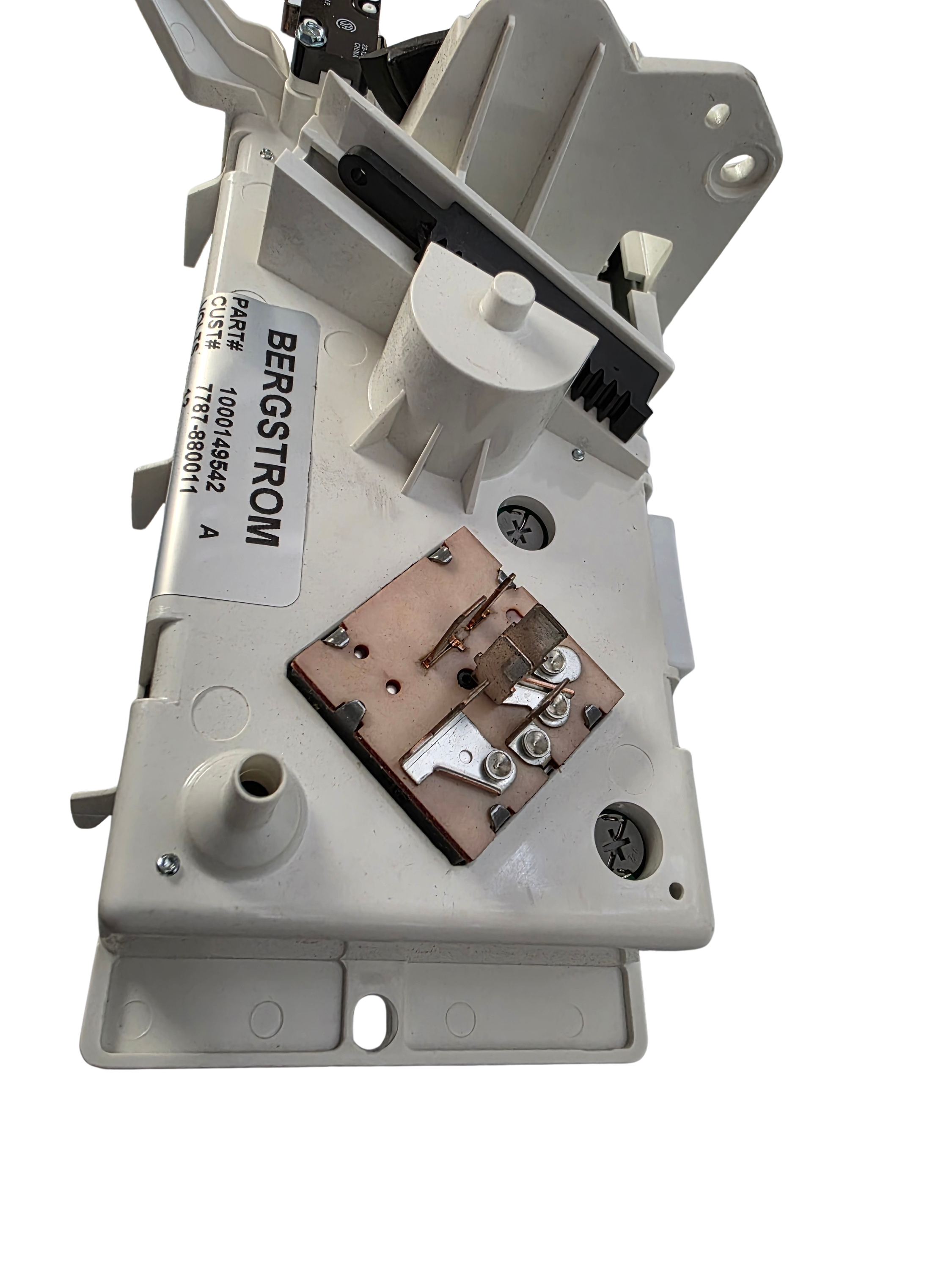 Genuine Mack 7787-880011 HVAC Control Base Assembly | Fits CH, CL, CV, CX Models (2001-2006) Back showing blower switch terminals