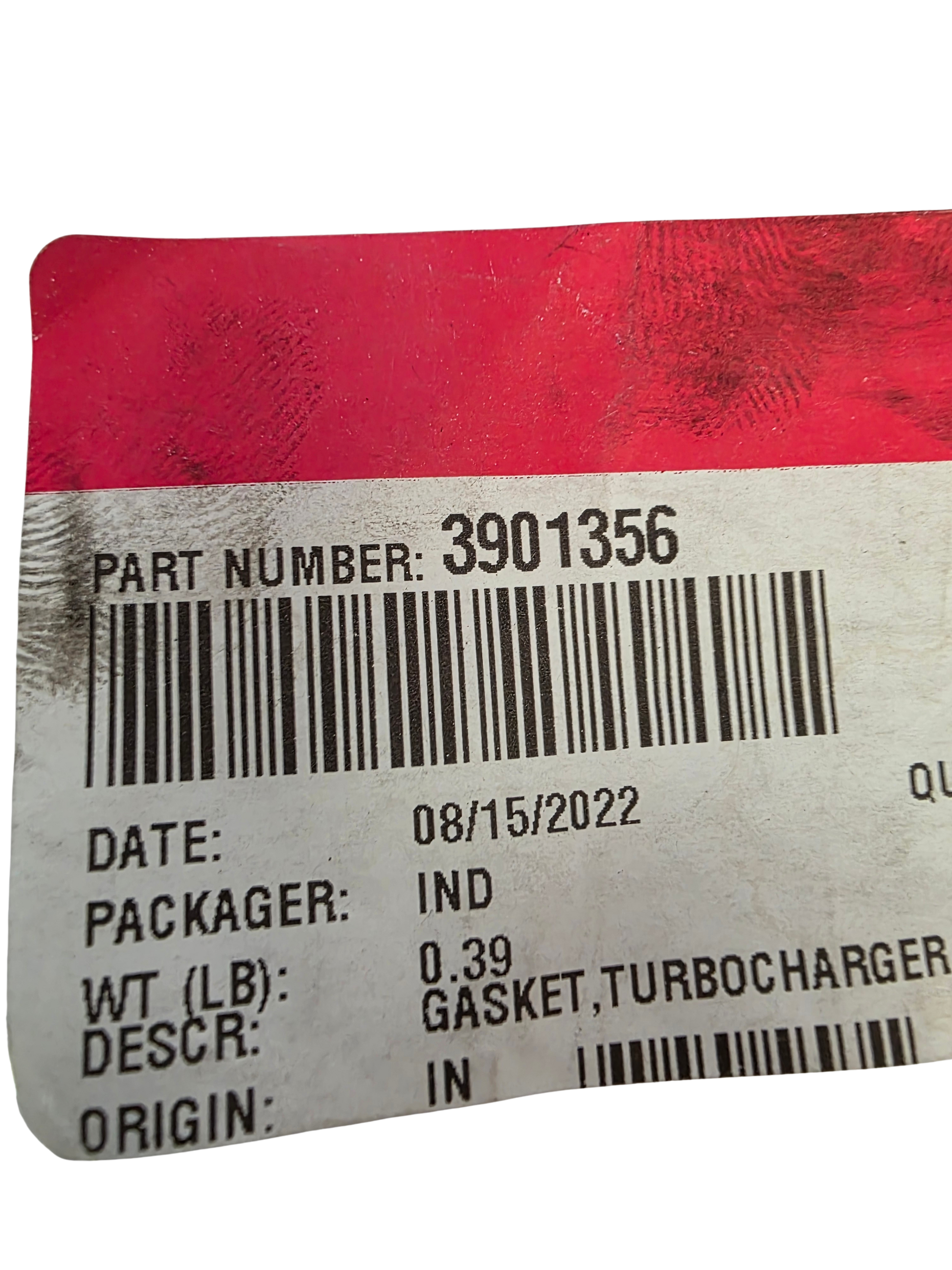 Genuine Cummins Turbo-To-Manifold Gasket 3901356 | T3 Flange for 5.9L B-Series Label