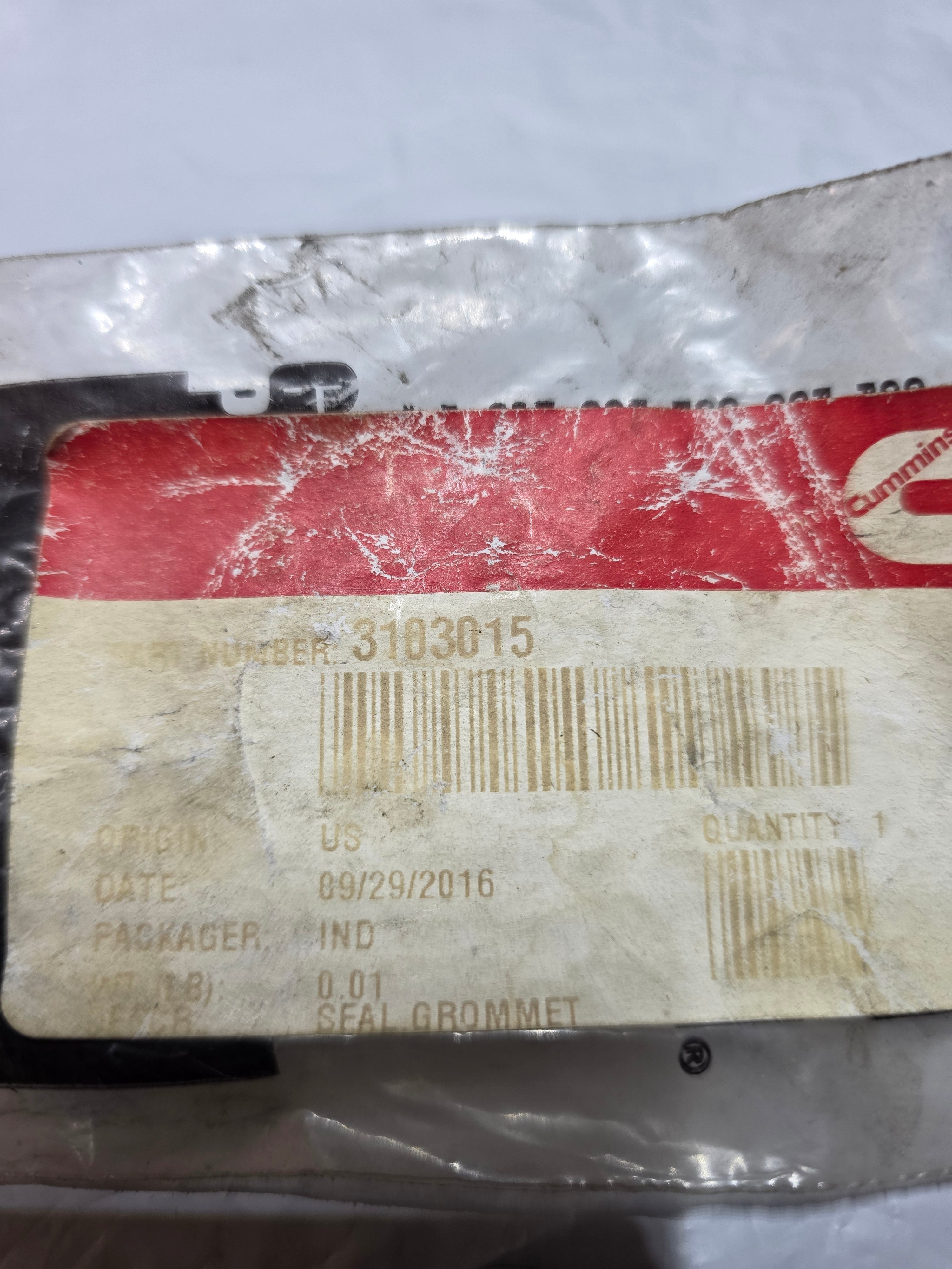Genuine Cummins 3103015 Grommet Seal | ISX QSX Engine Part