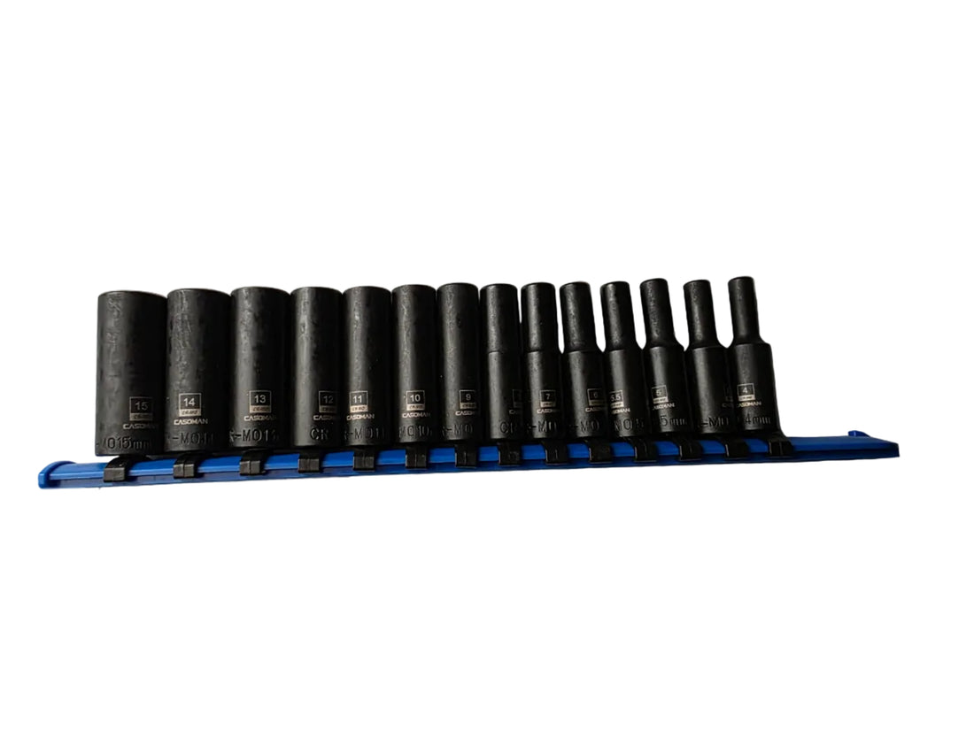 1/4" Drive Deep Well Magnetic CR-MO Impact Set