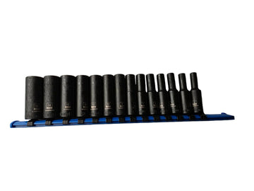 1/4" Drive Deep Well Magnetic CR-MO Impact Set