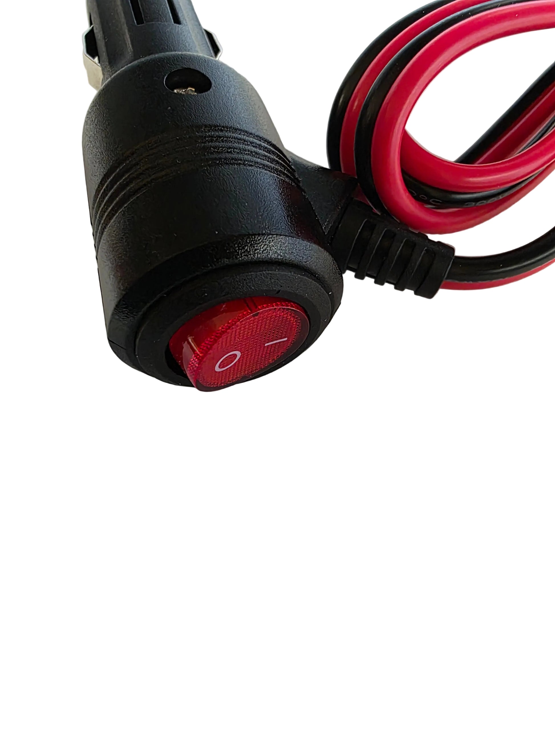 3.28ft. SAE to Cigarette Lighter Plug Extension Cable 16AWG, with Switch, 12V-24VDC Lighted Switch View