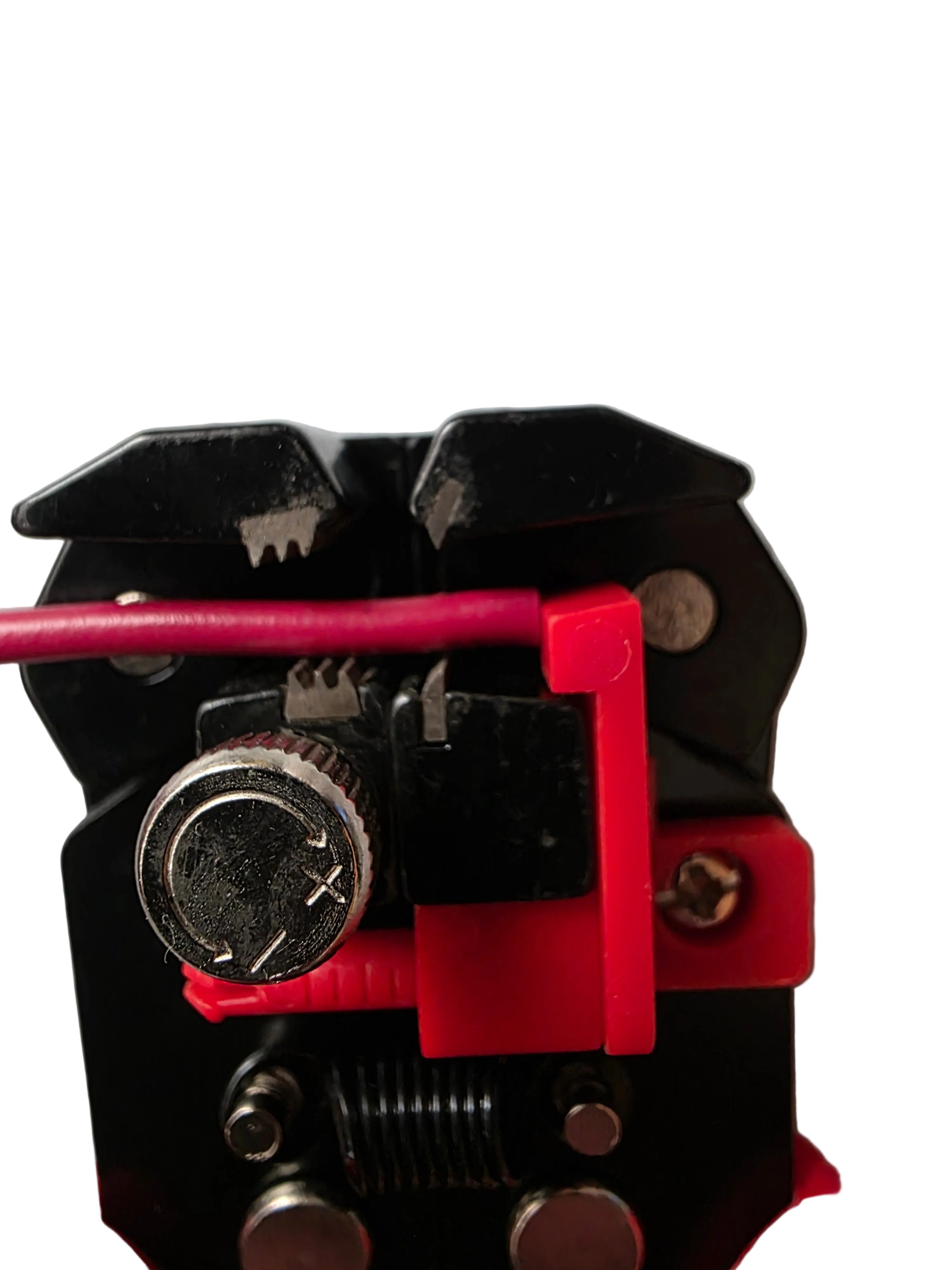 Professional Wire Stripper Tool Electrician Grade Multifunctional Cable Stripper and Cutter for Various Wire Sizes Heavy Duty Hand Tool for Professional Electrical Work WIRE GAUGE DEPTH SETTING VIEW