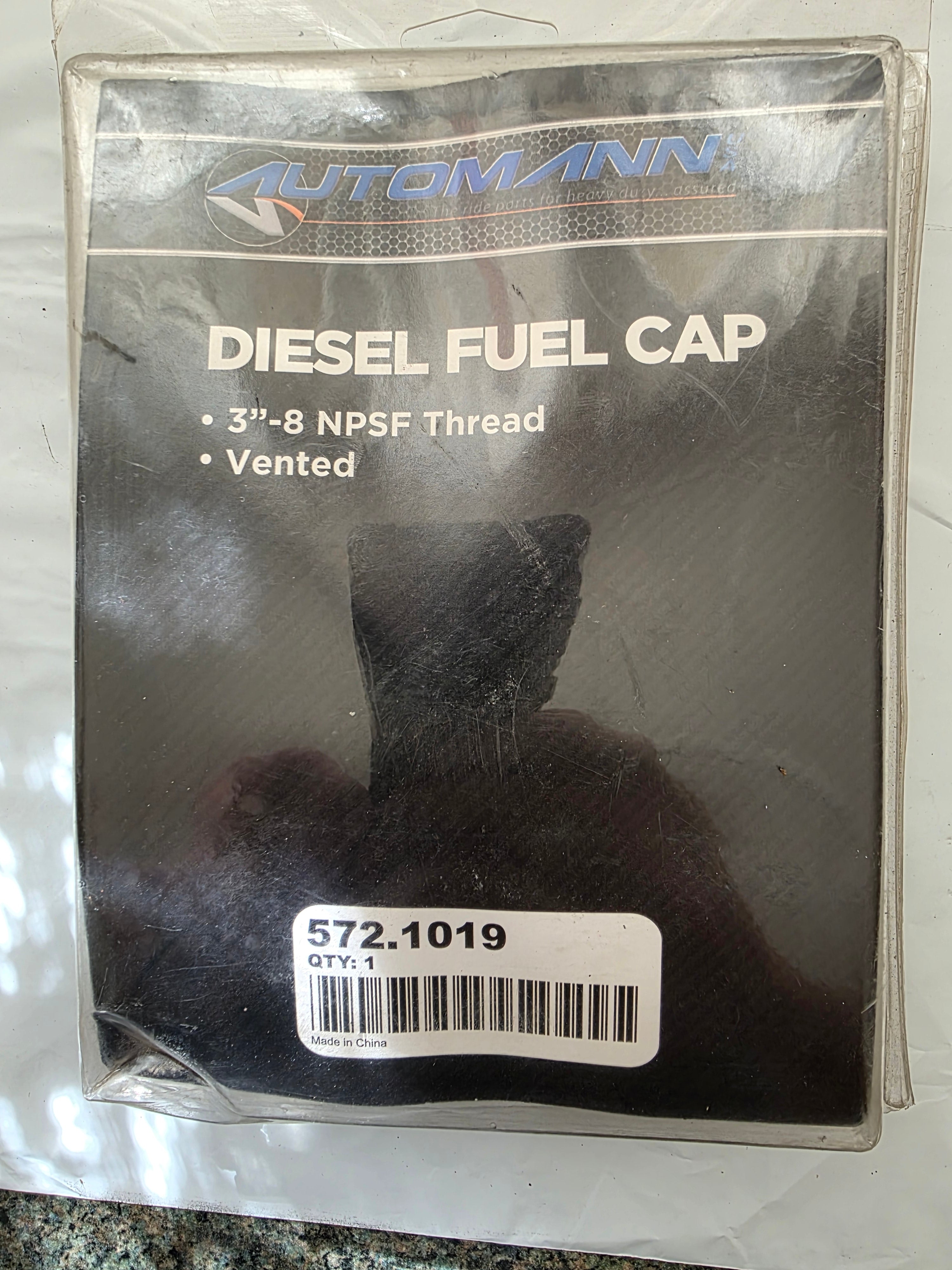 Automann 572.1019 Heavy Duty 3" Aluminum Vented Fuel Cap