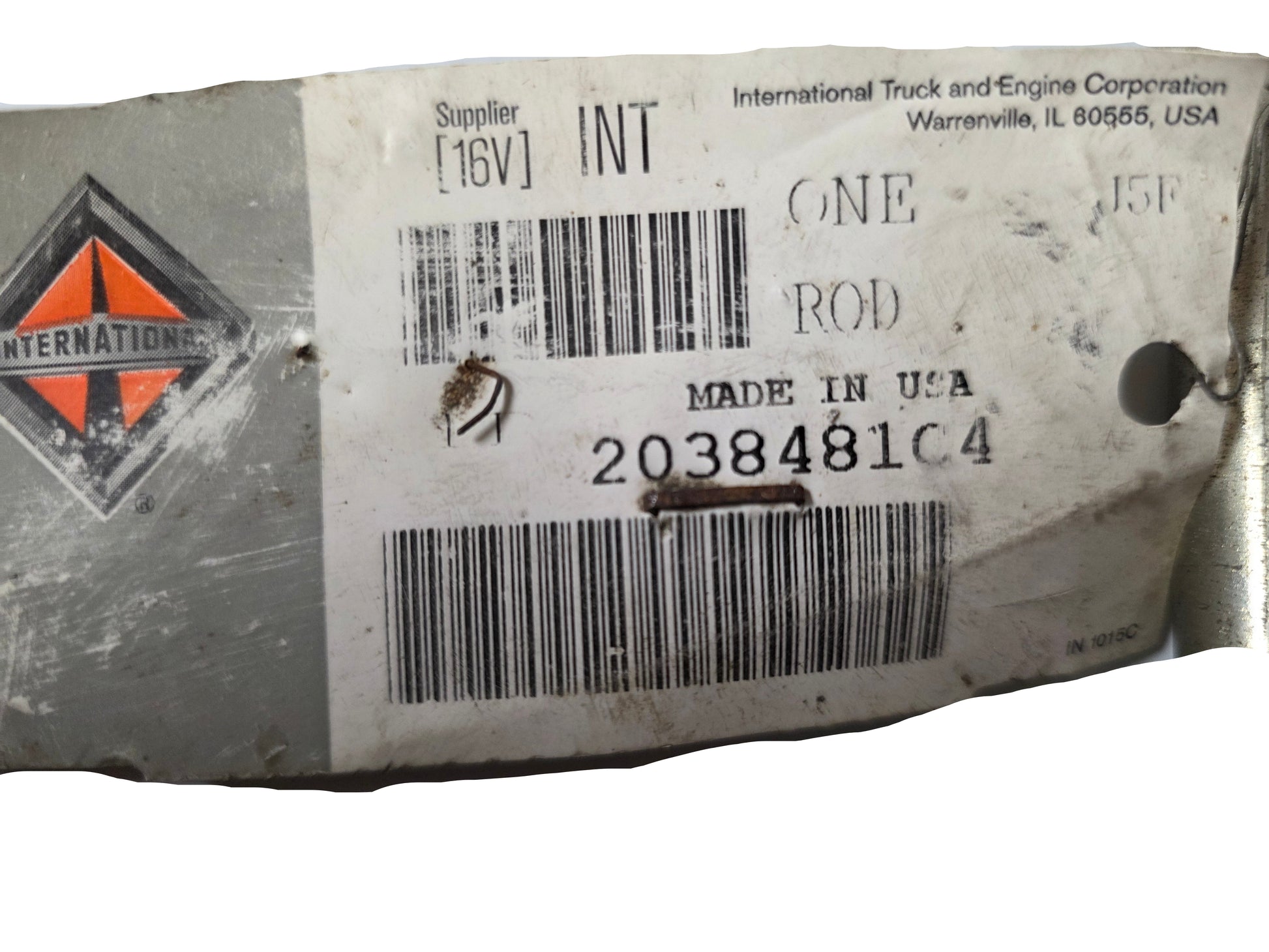 2038481C4 Genuine International Adjustable Clutch Rod OEM Parts Label