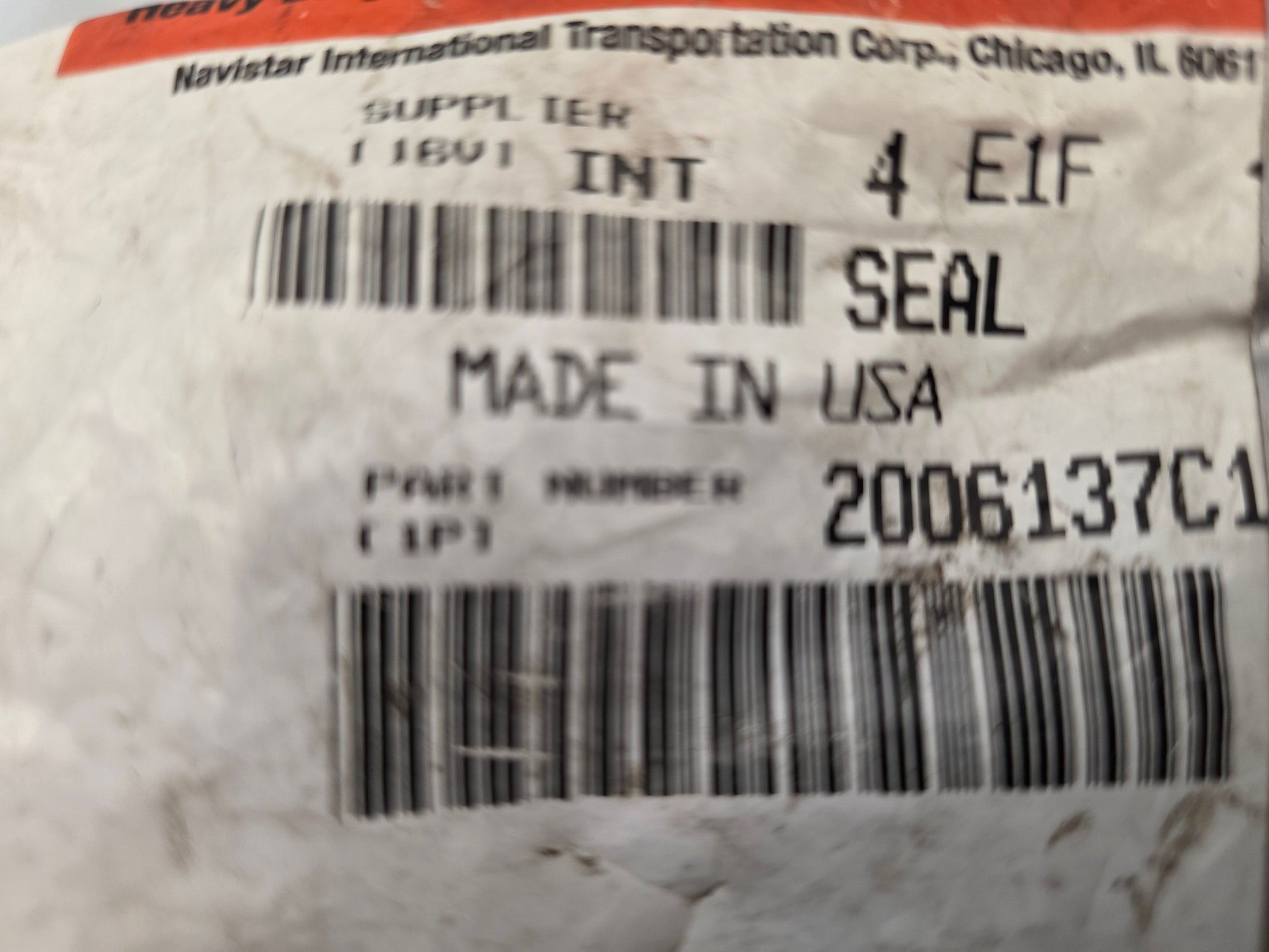 2006137C1 Genuine International Spring Pin Seal