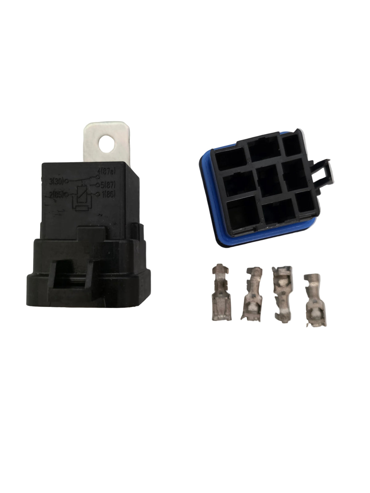 12V Relay with Terminal Housing Plug with blue sealing ring and terminals