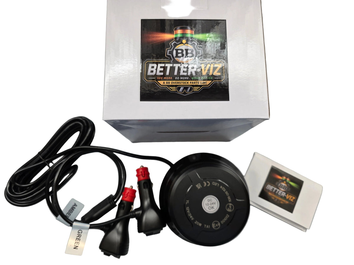 BETTER-VIZ-KF-WB-833D AMBER-GREEN MAGNETIC LOW-PRO DUAL COLOR STROBE LIGHT Kit view