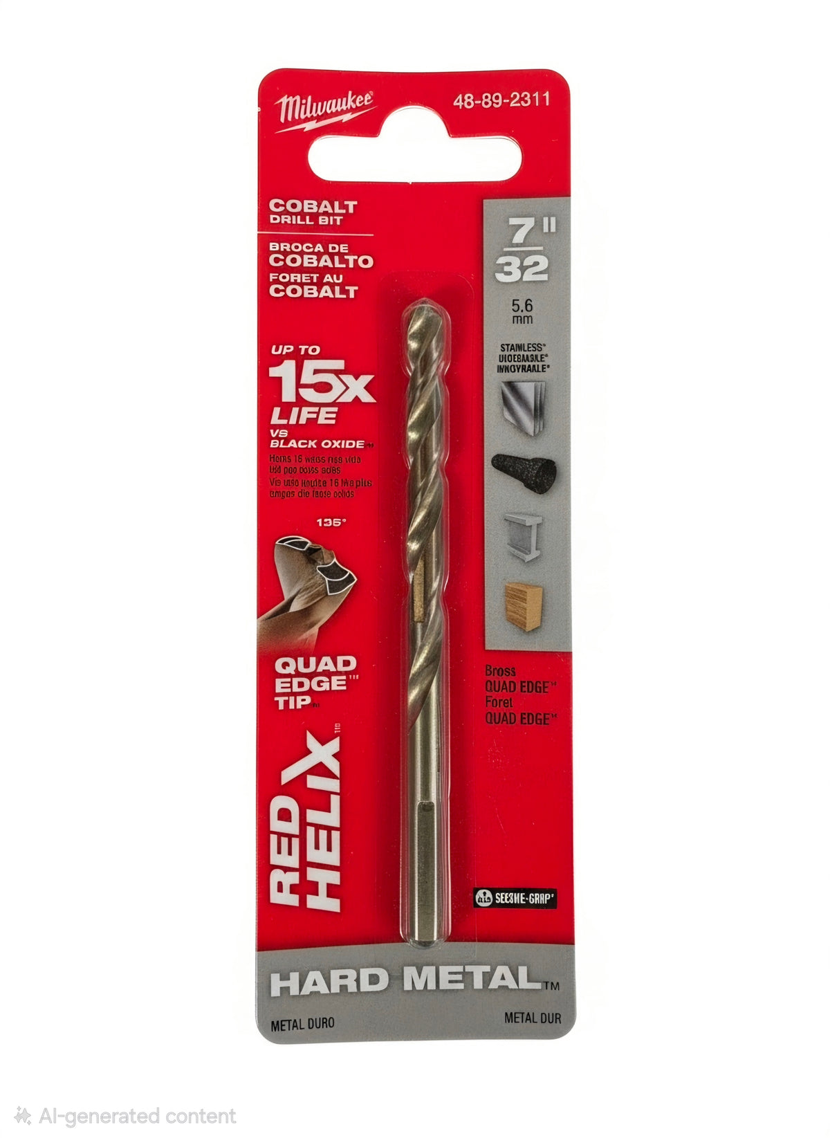 Milwaukee RED HELIX Cobalt Drill Bit – Individual Sizes