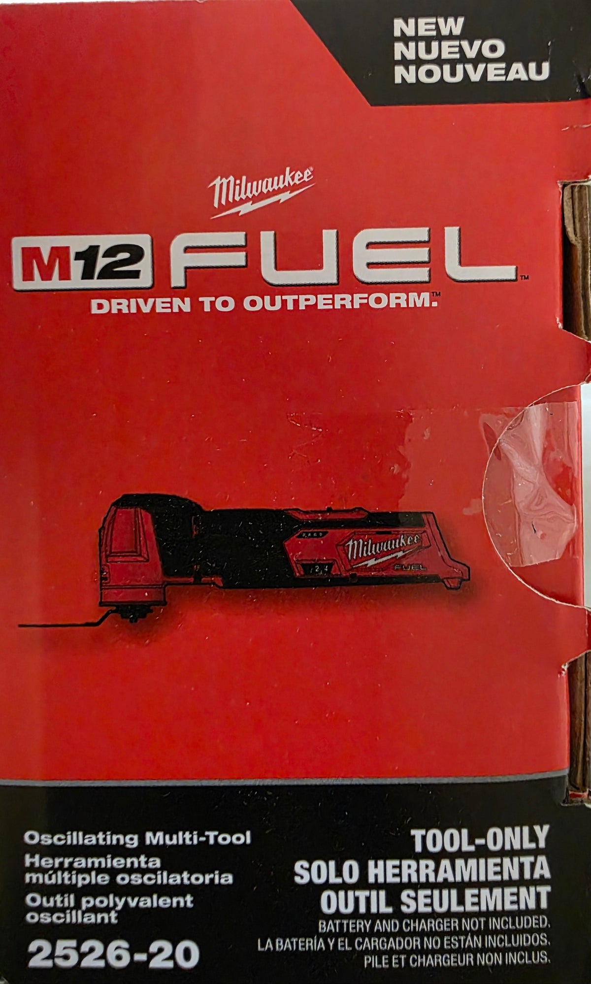 Milwaukee 2526-20 M12 FUEL 12V Cordless Oscillating Multi-Tool (Tool Only)