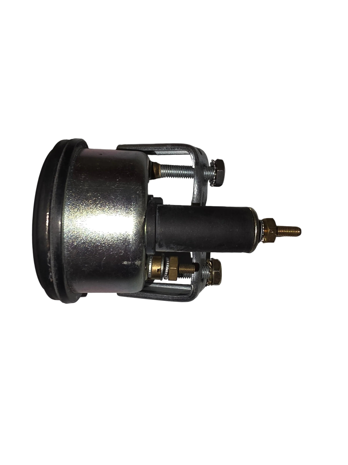 Air pressure gauge (Part #90033172) used on Kalmar Ottawa terminal tractors and yard trucks Side Clamp View