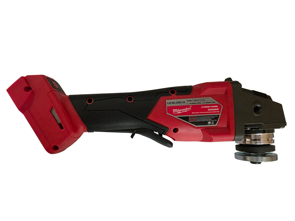 M18 18V Lithium-Ion Brushless Cordless 4-1/2 in./5 in. Grinder w/Paddle Switch 2880-20 (Bare Tool) Side View