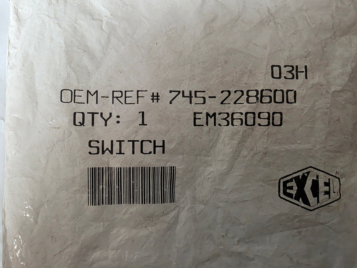Excel 745-228600 SL-4 Stop Light Switch NOS OEM Package View