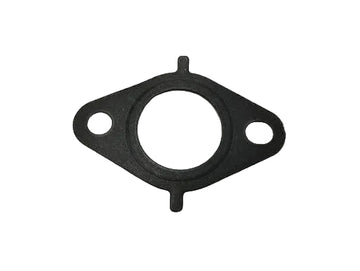 Black gasket on a white background