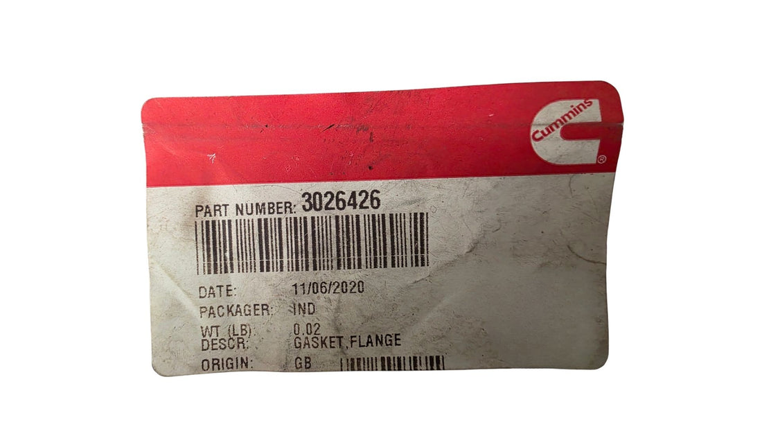 Cummins 3026426 Aftercooler Gasket | Genuine K19 K38 K50 OEM