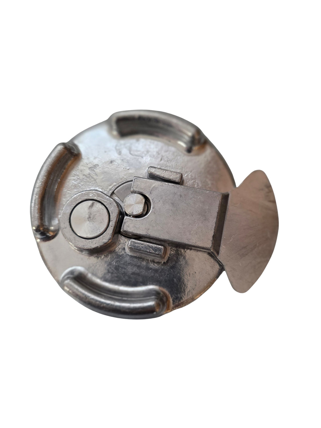 4" Aluminum Lever-Style Fuel Cap | Non-Locking Vented | Fits Peterbilt & International | New Aftermarket