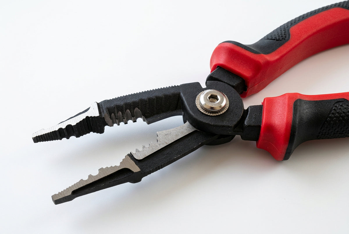 BBO Pro Tools - Pro Grade Multi-Function Wire Stripper & Crimping Pliers End View