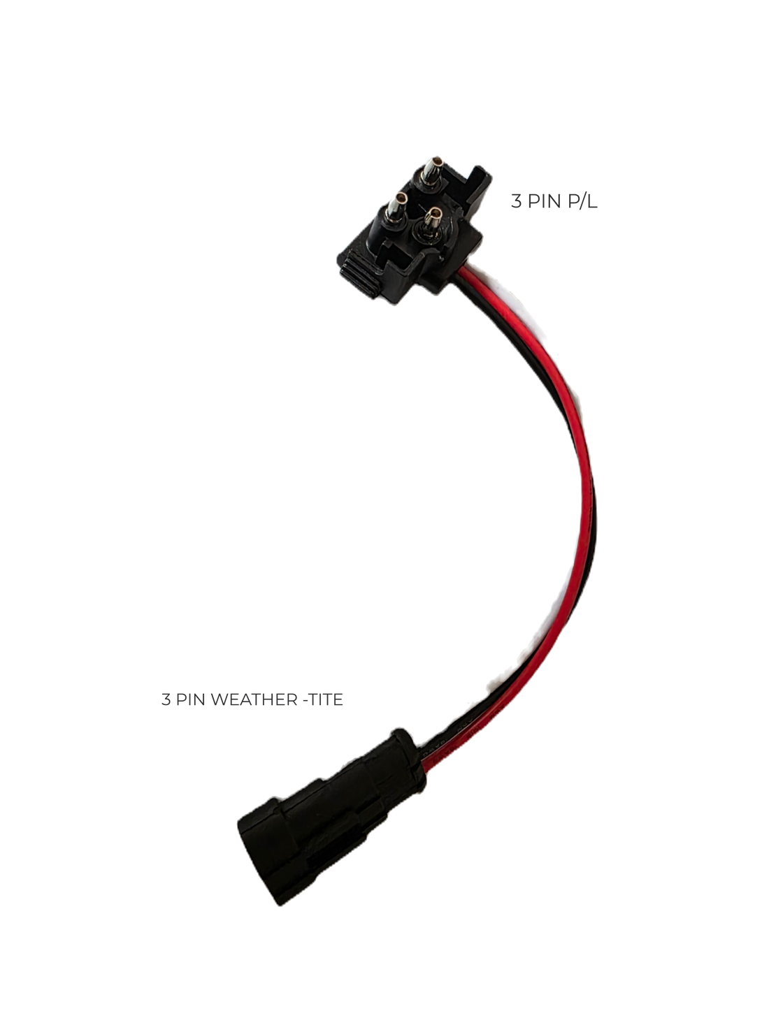 Better-Viz 3-Pin PL-3 to Weather-Tite Light Adapter | No-Cut Pigtail