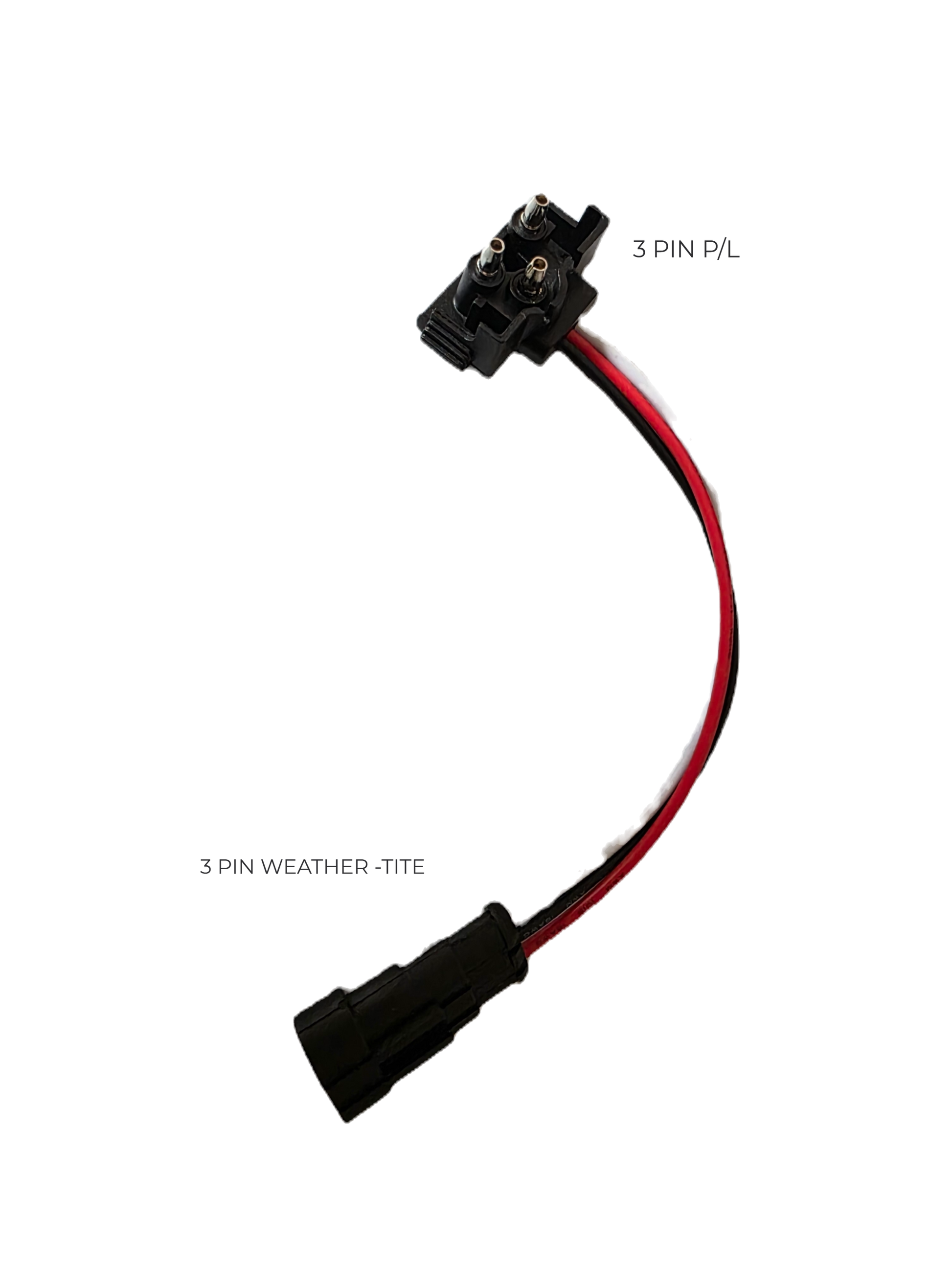 Better-Viz 3-Pin PL-3 to Weather-Tite Light Adapter | No-Cut Pigtail