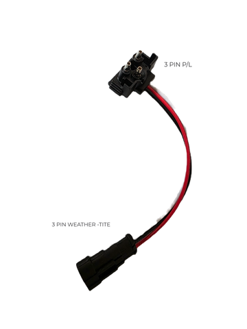 Better-Viz 3-Pin PL-3 to Weather-Tite Light Adapter | No-Cut Pigtail