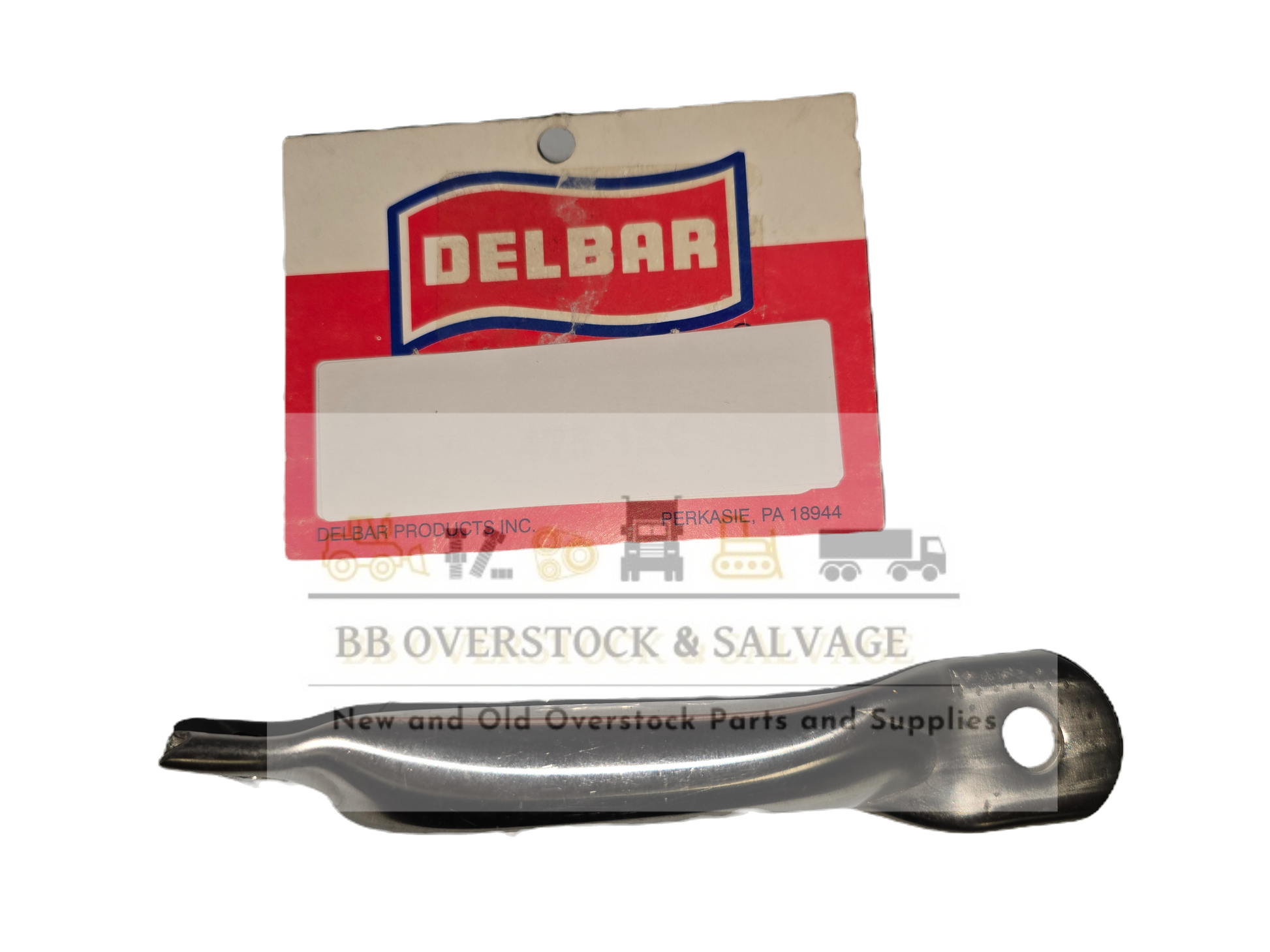 Delbar 6" Heavy Duty Stainless Steel Twisted Mirror Tube Mount (5" C-to-C)