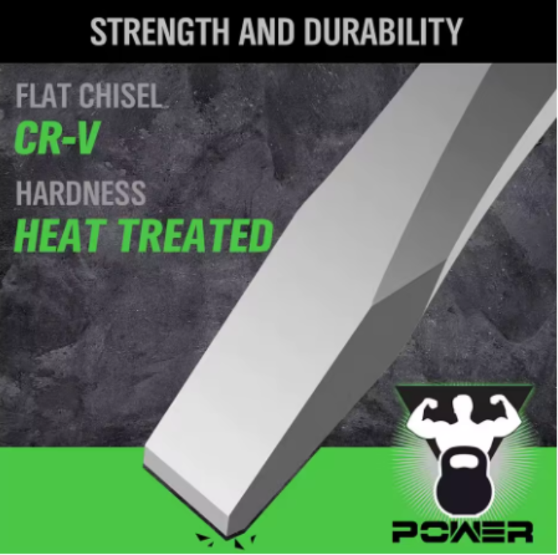 Flat Chisel Showing Heat Treated Chisel View