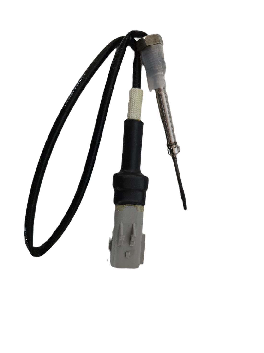 Genuine Cummins 4954574 exhaust gas temperature sensor with 2-pin connector and M12 threads.
