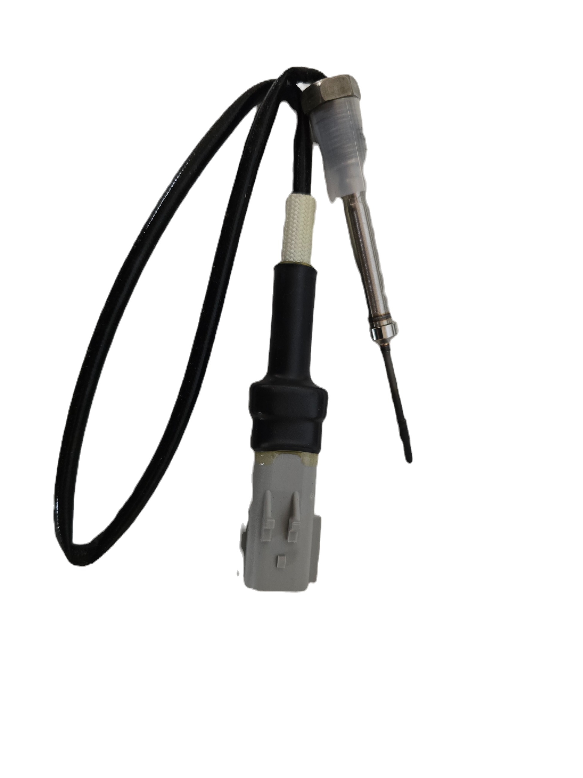 Genuine Cummins 4954574 exhaust gas temperature sensor with 2-pin connector and M12 threads.