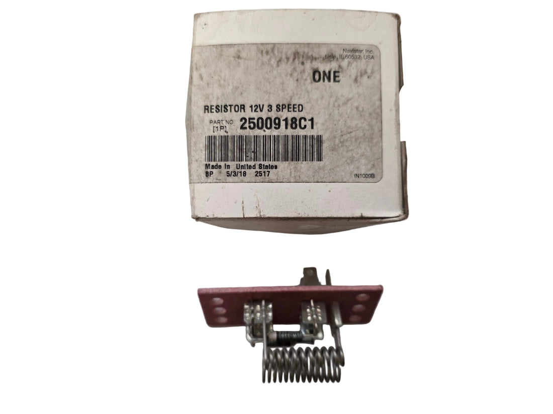 Genuine International 2500918C1 12V 3 Speed Resistor N.O.S.