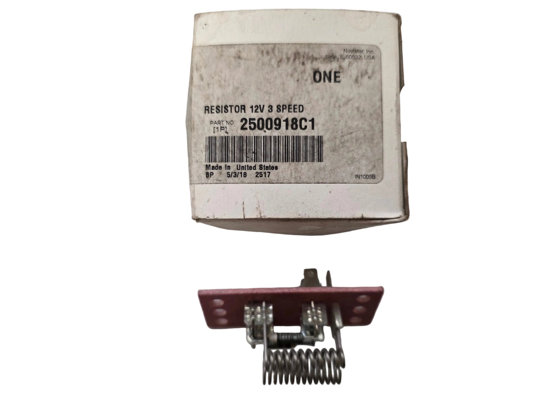 Genuine International 2500918C1 12V 3 Speed Resistor N.O.S.