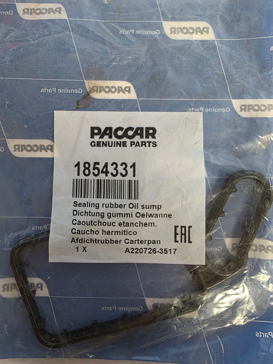 1854331 Paccar Sealing Rubber for Oil Sump