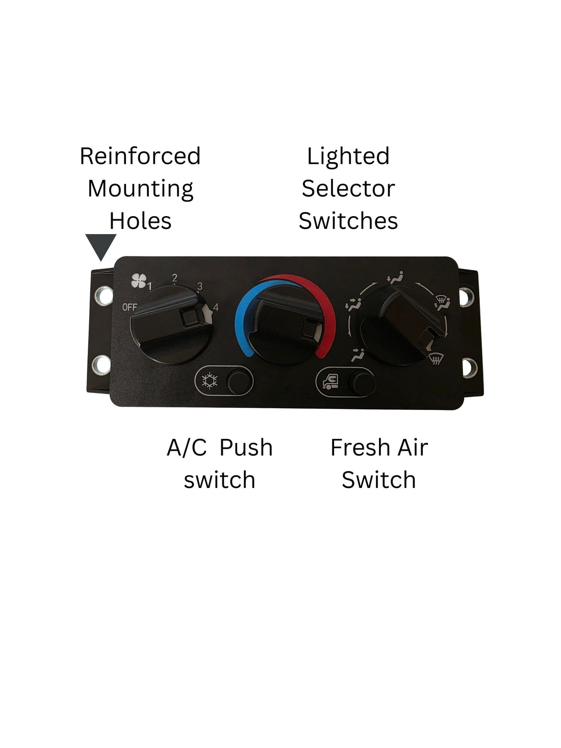 Mack 25110700 HVAC control base assembly for Keystone Dash, replacement part 1000149542.