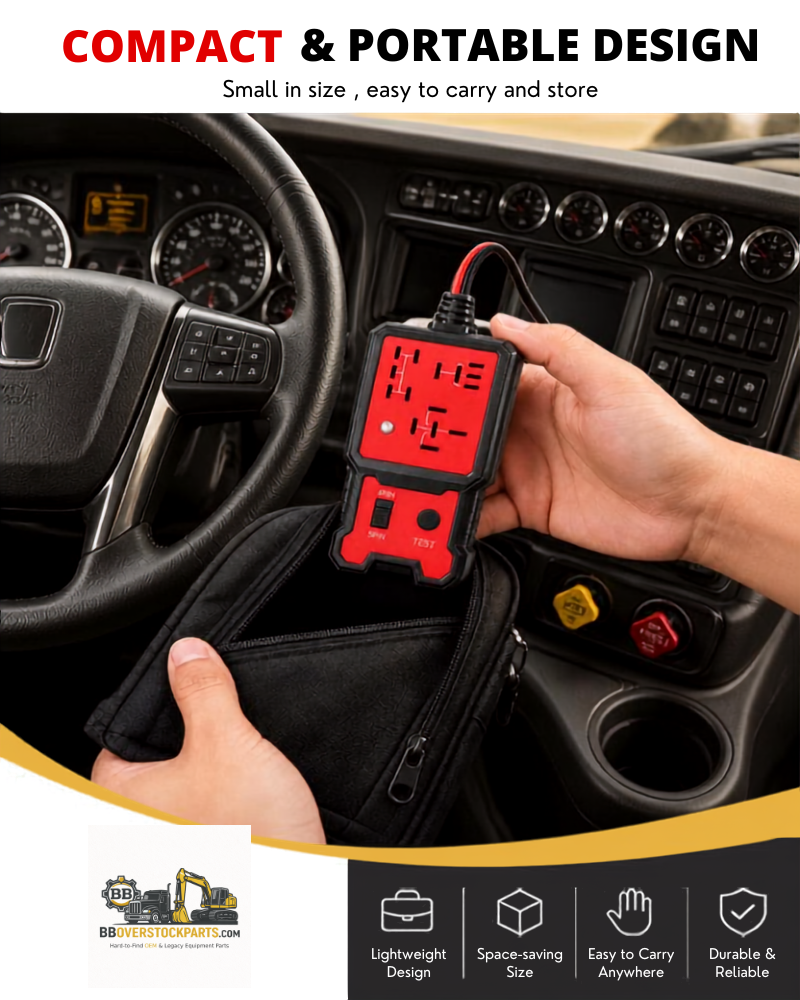 12/24V Car Relay Tester 4 & 5 Pin Diagnostic Tool in truck cab