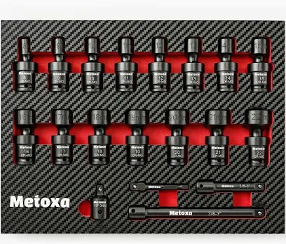 Metoxa 19 pc Flex Swivel Head Socket Set