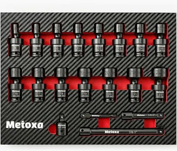 Metoxa 19 pc Flex Swivel Head Socket Set