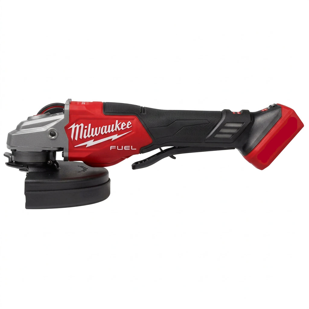 Milwaukee 3670-20 M18 -18 Volt Fuel 4-1/2 - 6 inch Braking Grinder Bare Tool Side View