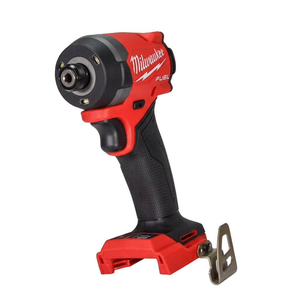 Milwaukee M18 FUEL 2953-20 1/4" Hex Impact Driver (Bare Tool) Side and Back View Front View