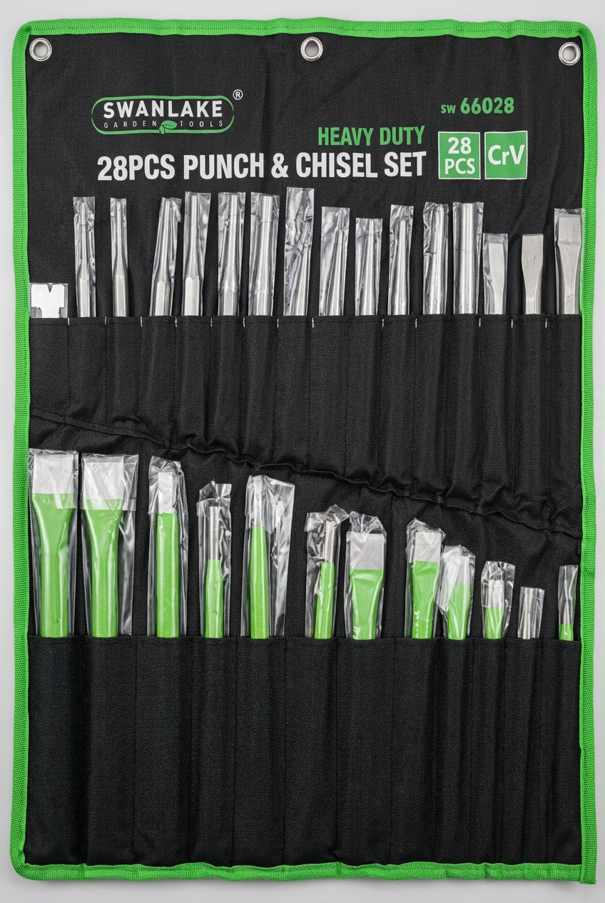 Swan Lake SW-66028 28 Piece Punch and Chisel Set 
