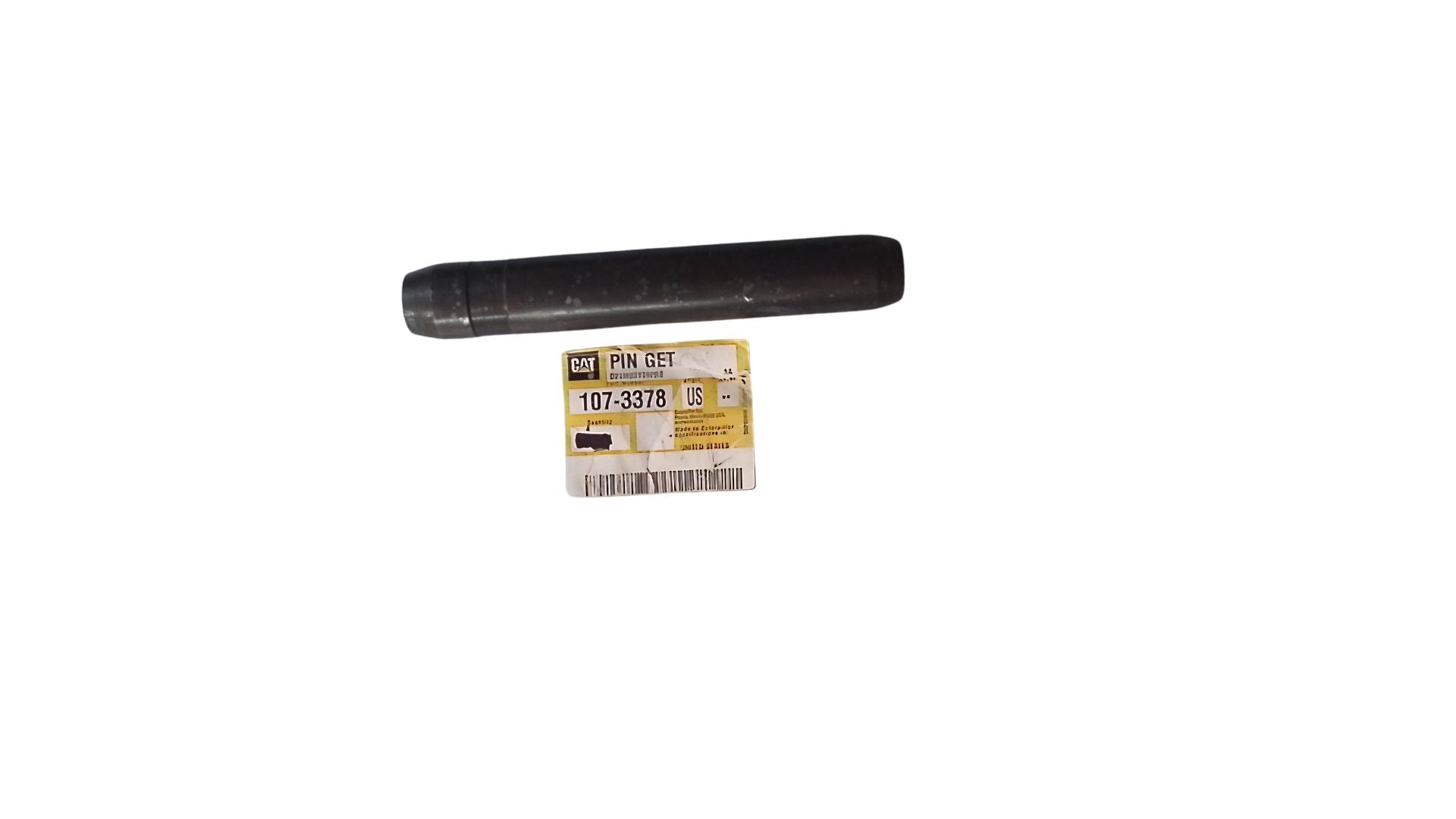 Genuine CAT 107-3378 Grooved Pin | J550 Bucket Tooth OEM Surplus with OEM Parts label