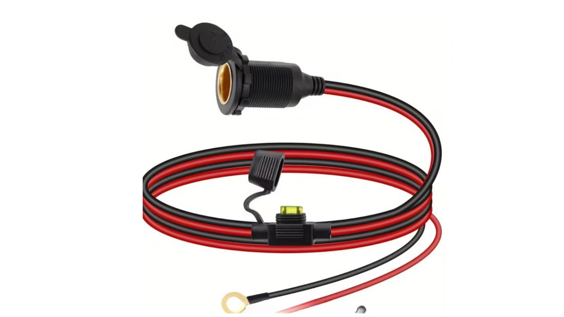 Wiring harness with connectors on a white background