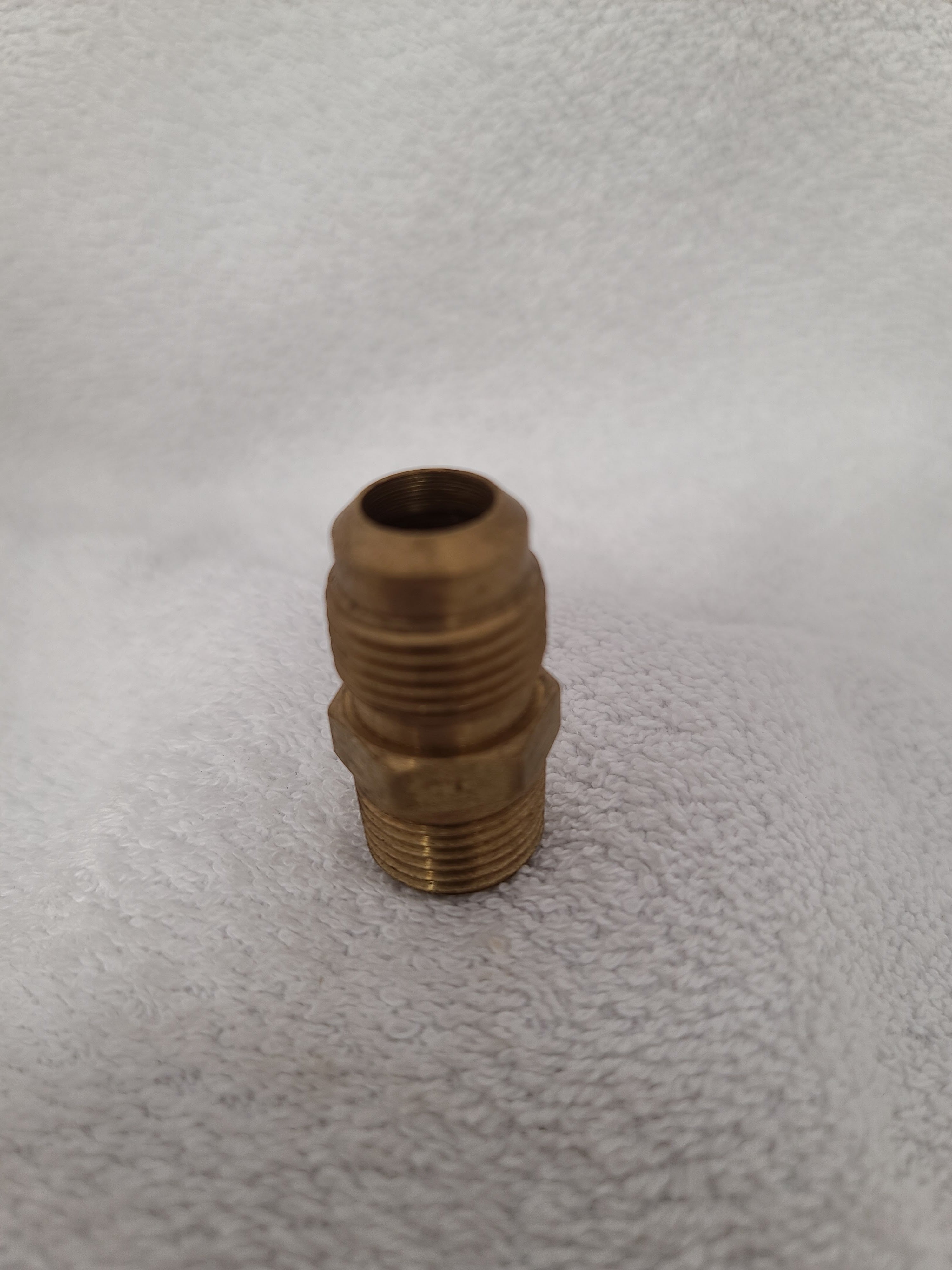 48X10 Brass Flare to Pipe Adapter
