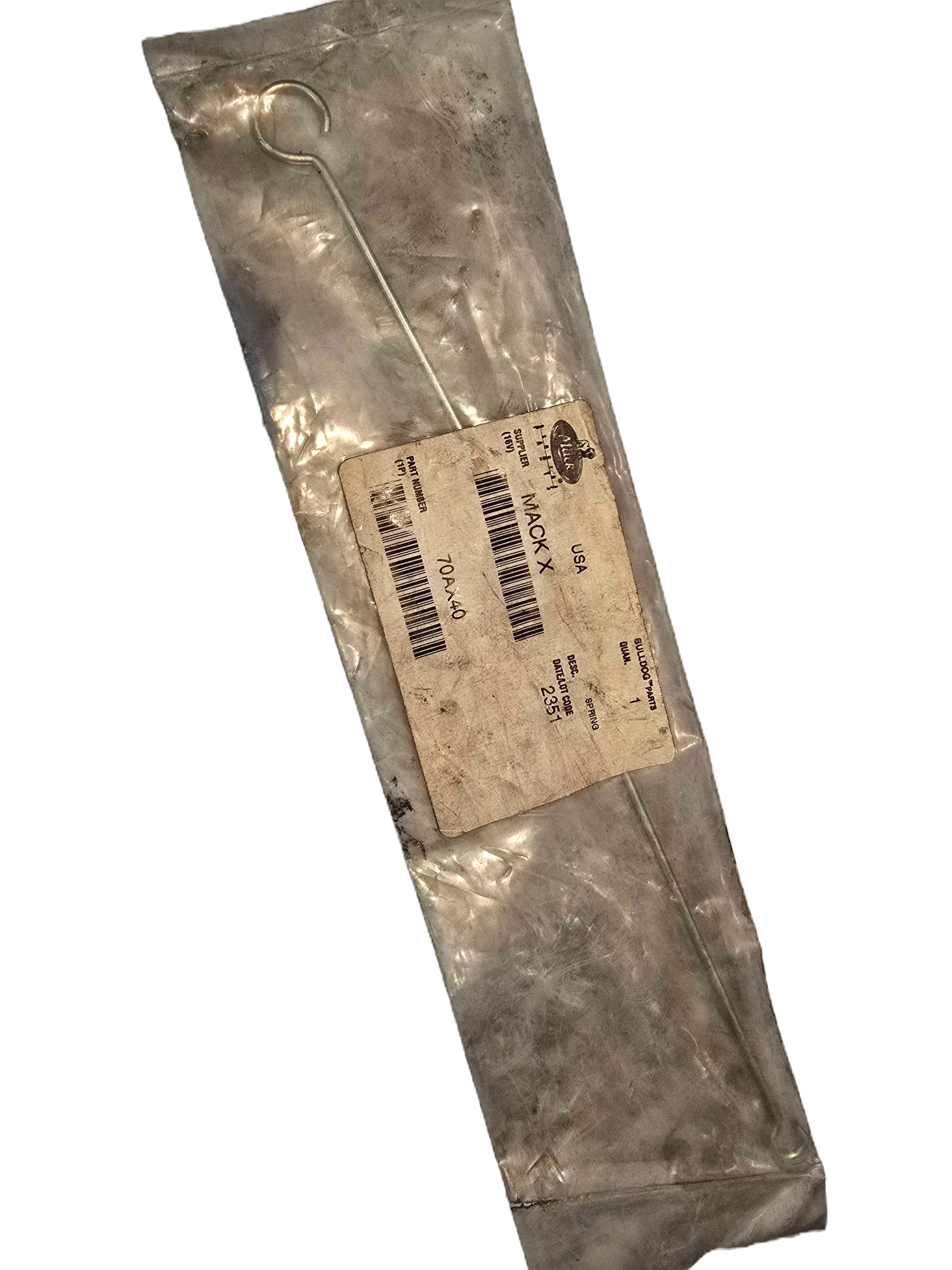 70AX40 R-Model Genuine OEM Mack 10-5/8 inch Spring Extension NOS