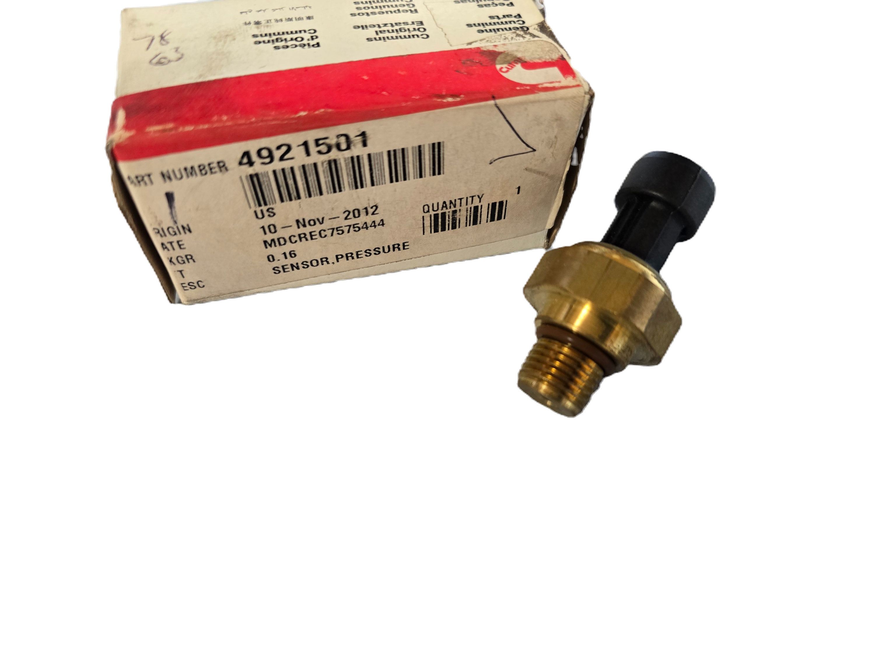 4921501 | Genuine OEM Cummins Turbo Boost Pressure Sensor N14 ISM ISX L10