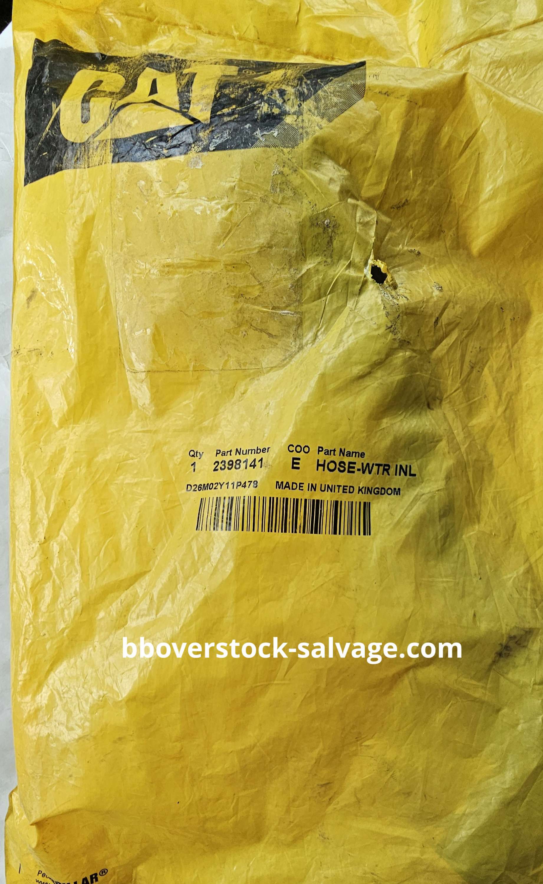 CAT 239-8141 Hose-Wtr Inl 2398141