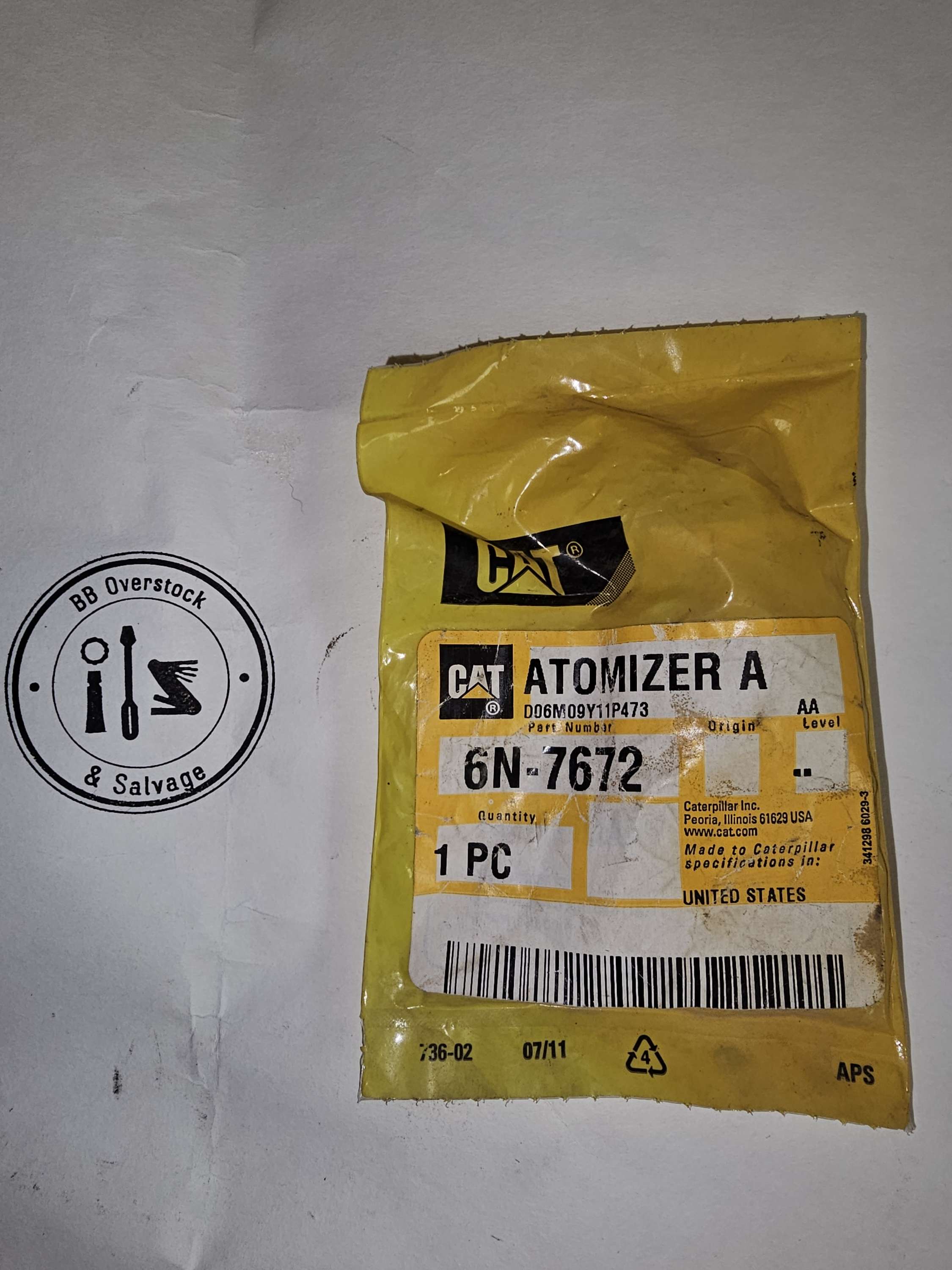 CAT 7N-7672 Atomizer A 7N7672 Caterpillar