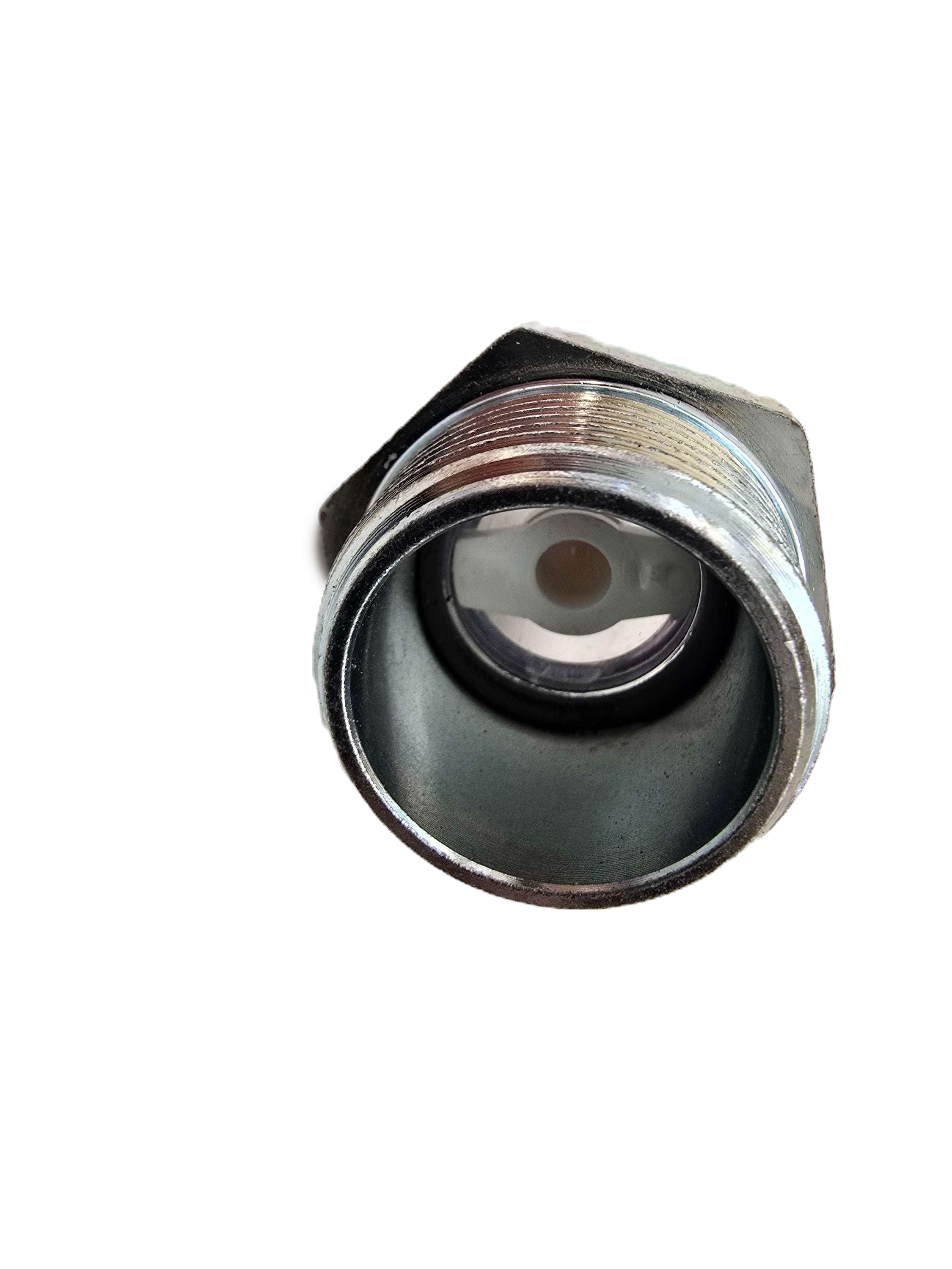 1128K4 Easy-View Sight 1 inch NPT for Hydraulic-Water-Diesel Zinc