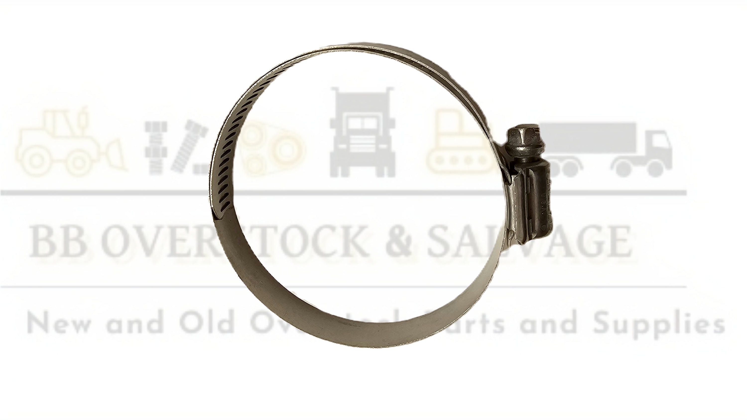 #64 All Stainless Steel Worm Gear HD Hose Clamp 2 Pack